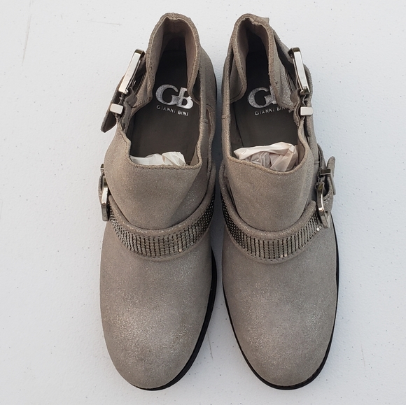 Gianni Bini Silver Rock Steady Booties Size 9 - Picture 2 of 14